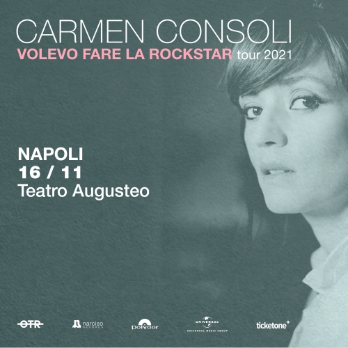 16 novembre 2021 - CARMEN CONSOLI - Teatro Augusteo - Napoli