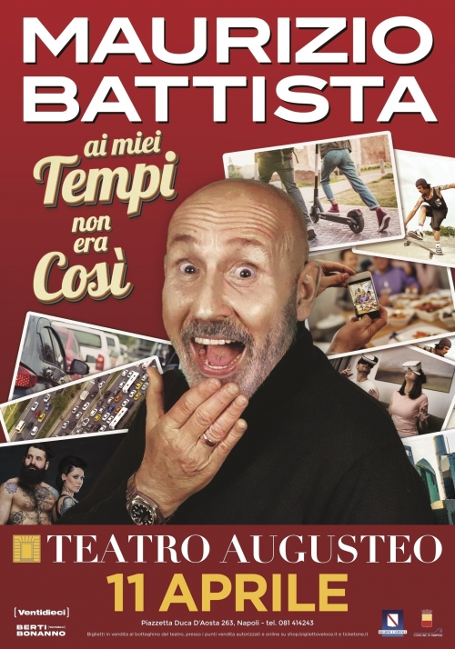 11 aprile 2023 - MAURIZIO BATTISTA - Teatro Augusteo - Napoli