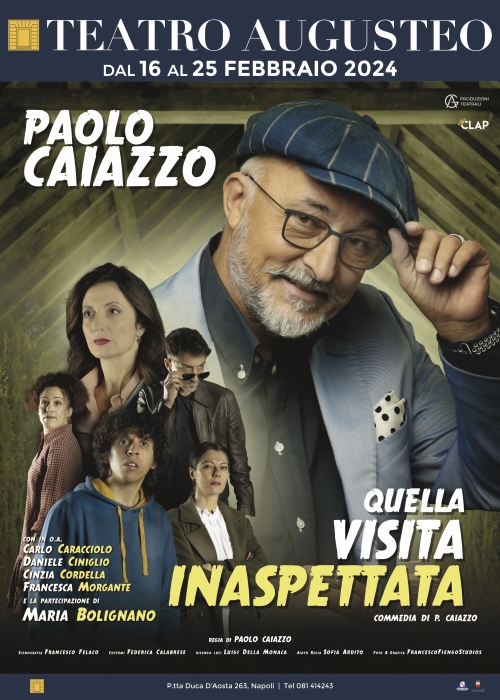 dal 16 al 25 febbraio 2024 - PAOLO CAIAZZO - Teatro Augusteo - Napoli