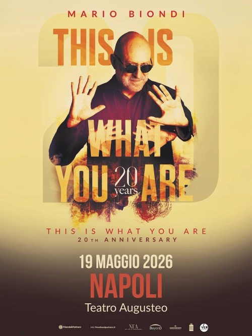 19 maggio 2026 - MARIO BIONDI - TEATRO AUGUSTEO - Napoli