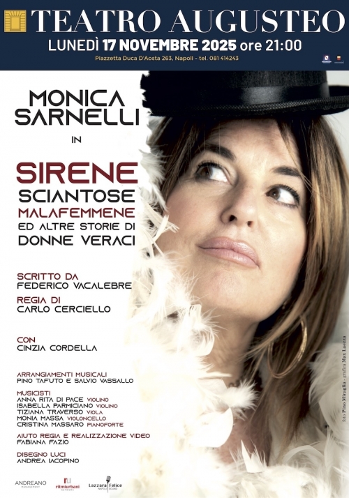 17 novembre 2025 - MONICA SARNELLI - TEATRO AUGUSTEO - Napoli
