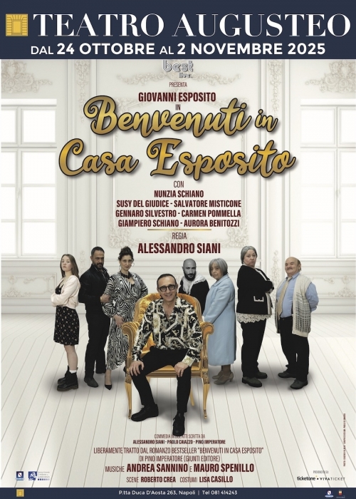 dal 24 ottobre al 2 novembre 2025 - BENVENUTI IN CASA ESPOSITO - TEATRO AUGUSTEO - Napoli