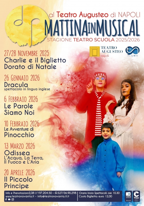 RASSEGNA TEATRO SCUOLA 2025//26 - TEATRO AUGUSTEO - Napoli