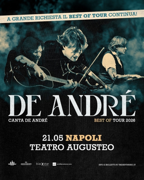 21 maggio 2026 - DE ANDRE' - TEATRO AUGUSTEO - Napoli